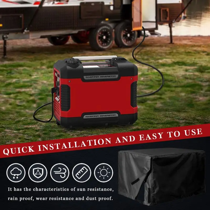 

Generator Covers While Running Portable Generator Cover 600D Oxford Dustproof Portable Generator Enclosure UV Resistant For