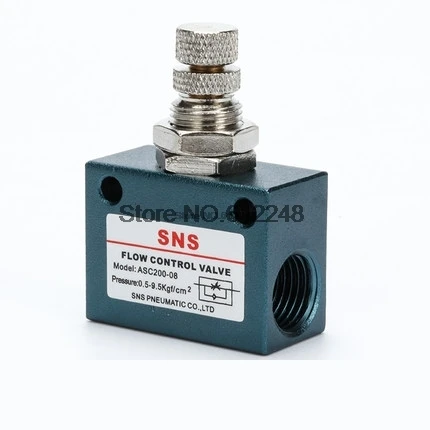 

SNS ASC100-06 ASC200-08 ASC300-10/ASC300-15 Дроссельная заслонка, клапан регулирования расхода газа, односторонний регулирующий клапан скорости