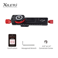 XILETU Mini Macro Photography Rail Slider Desktop Slider Quick Release Plate Bracket for Arca Swiss Camera Macro Photography