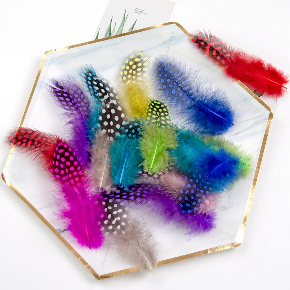 Plumes de faisan teintées douces et moelleuses 5-10cm 500 pièces en vrac pour artisanat, décoration de mariage, costumes, garnitures et accessoires
