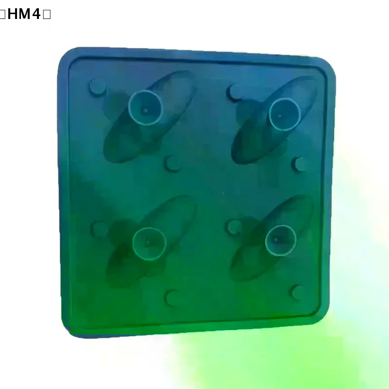 Molde de hielo con forma de tiburón, color azul, bandeja de silicona para cubitos de hielo con forma de animales, 4 cavidades, para bebidas de whisky y fiestas