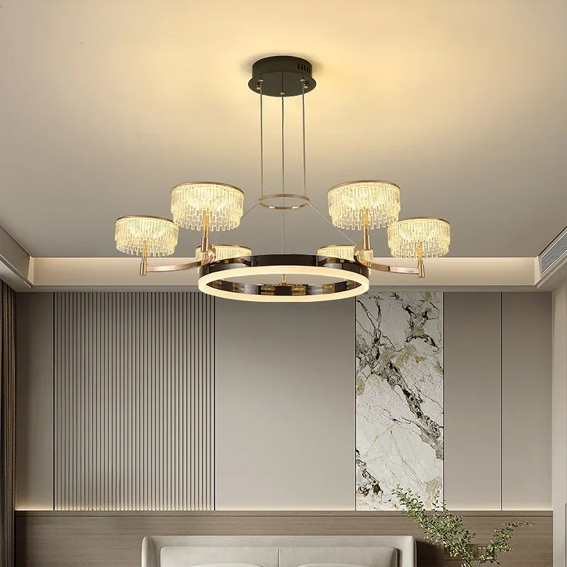 2025 New Nordic Living Room Led Pendant Light Is Suitable For Modern Dining Rooms Bedrooms Height Of Chandelier Can Be Adjusted