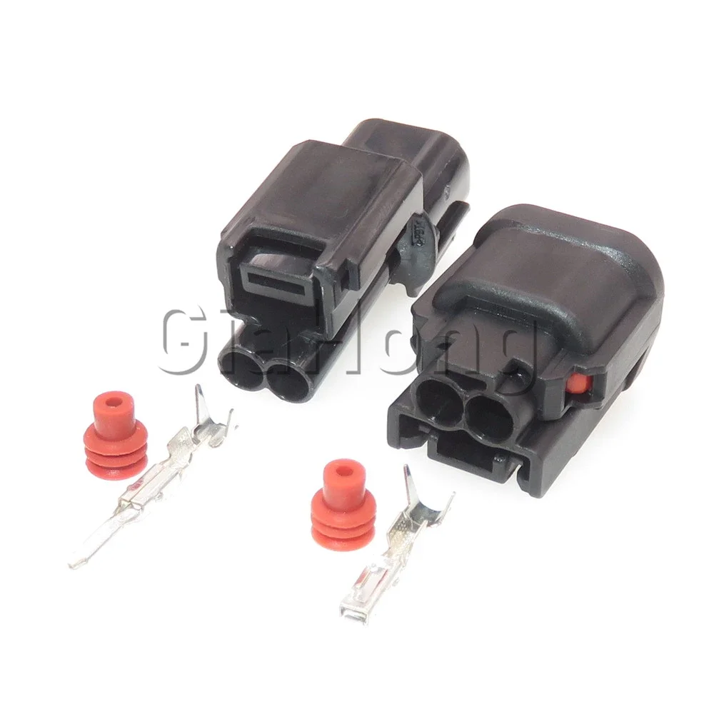 1 Set 2 Ways AC Assembly 6181-6851 6189-7408 Automobile Fog Lamp Waterproof Wire Cable Socket For Honda Car Sealed Connector