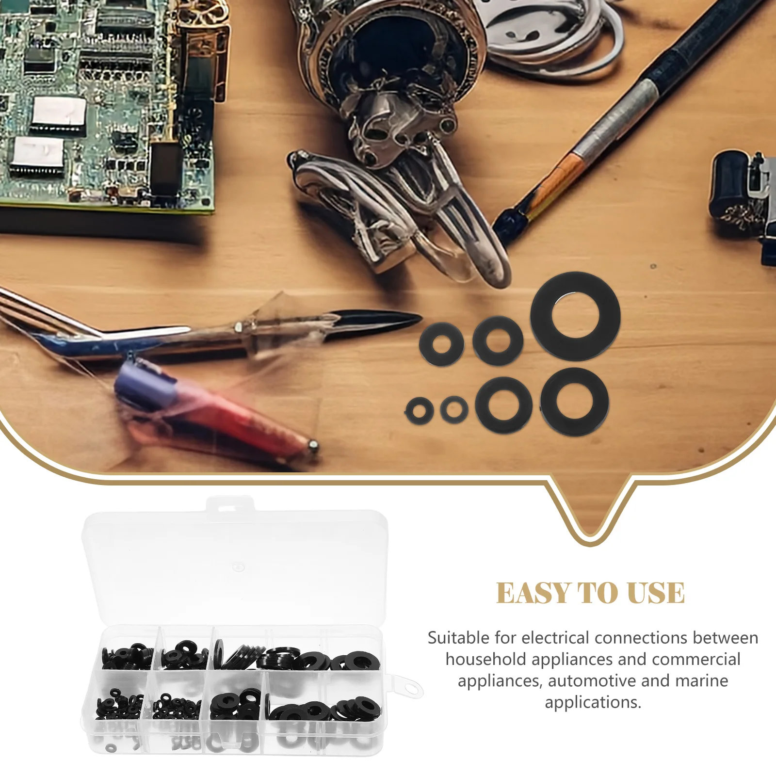 

250 шт. нейлоновая шайба M2-M8 плоская мебельная прокладка кольцо высокотемпературная изоляционная прокладка для бытовой техники плоская нейлоновая шайба морская