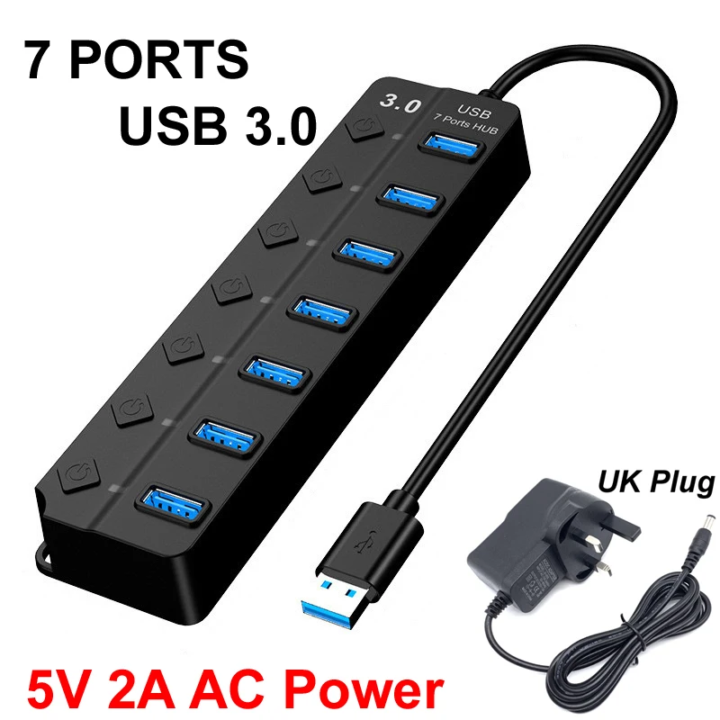 Variant: 7 Ports with UK Plug