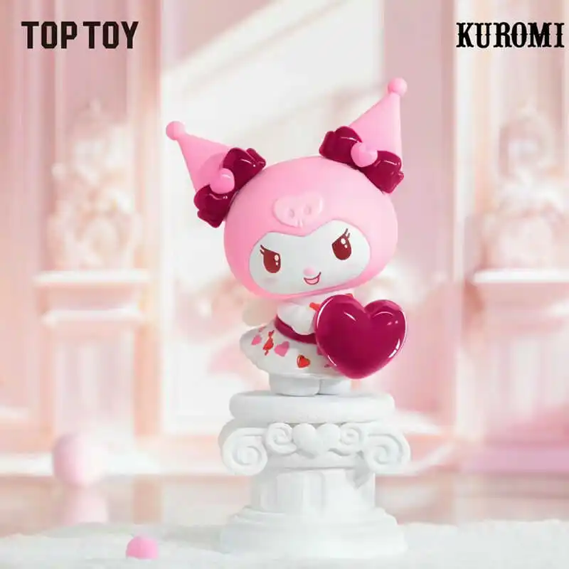 2024 Sanrio Cupid Love Valentine's Day Limited Doll Box Kitty Pochacco Melody Tuxedosam Kuromi Collection Figures Toys Gift