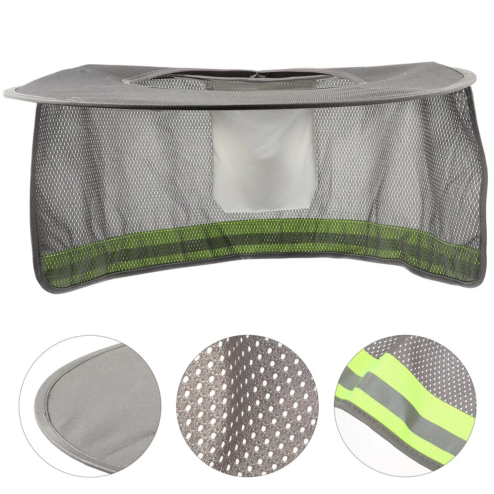 

Full Brim Hard Hat Neck Shade Polyester Sun Visor Neck Protector Outdoor Safety Accessories Reflective Band