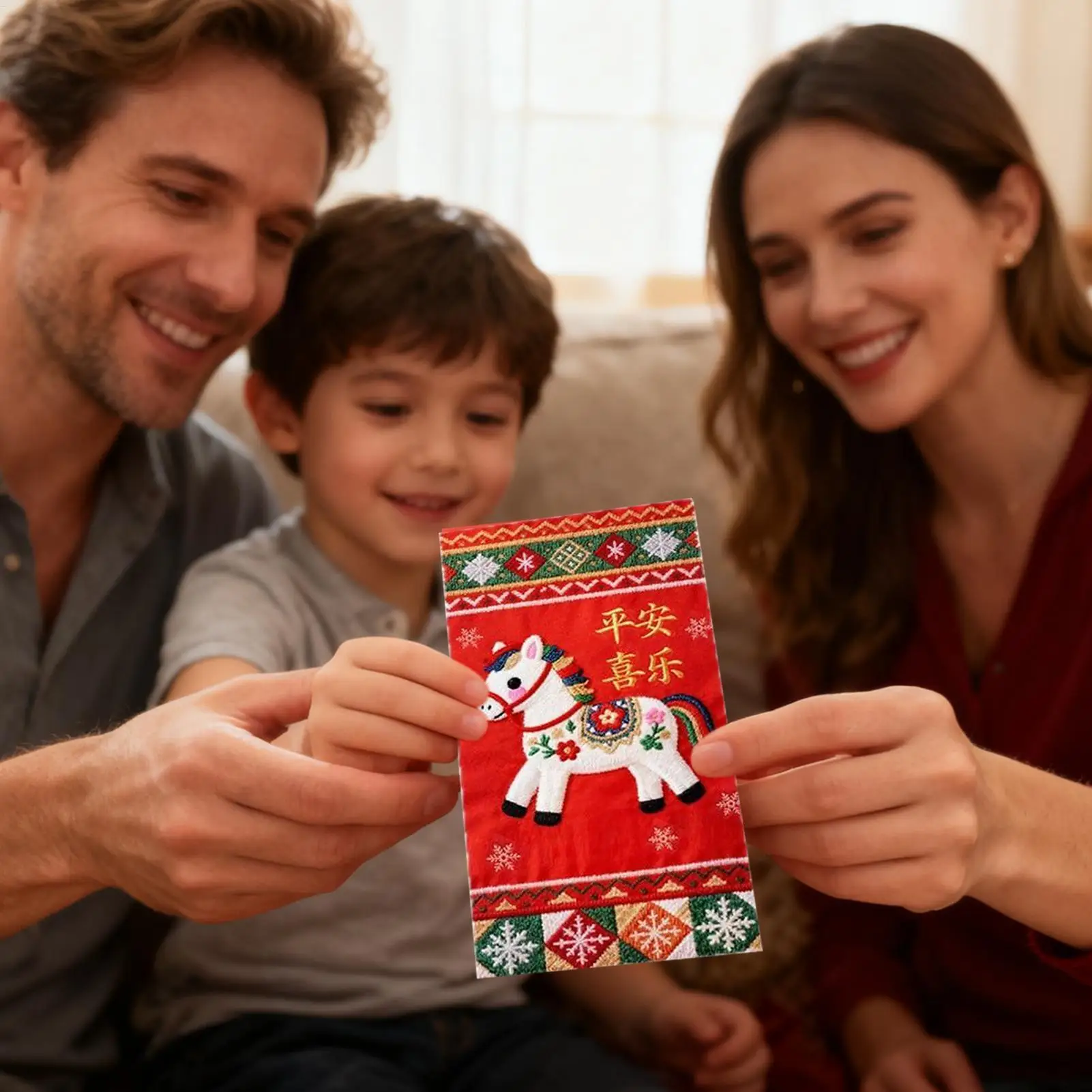 Sobres de dinero chinos de 6 piezas, sobres rojos bonitos del Año Nuevo 2026 del Año Chino del Caballo, 2026 para tarjetas de felicitación, primavera