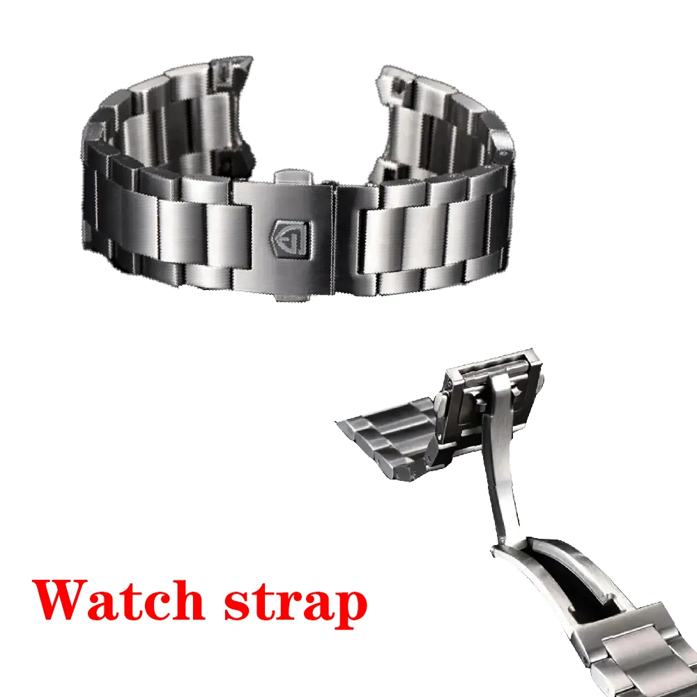 PAGANI DESIGN Original PD1617 Watch Silver Jubilee Bracelet Width 22MM Length 220MM 316L Stainless Steel Strap ﻿