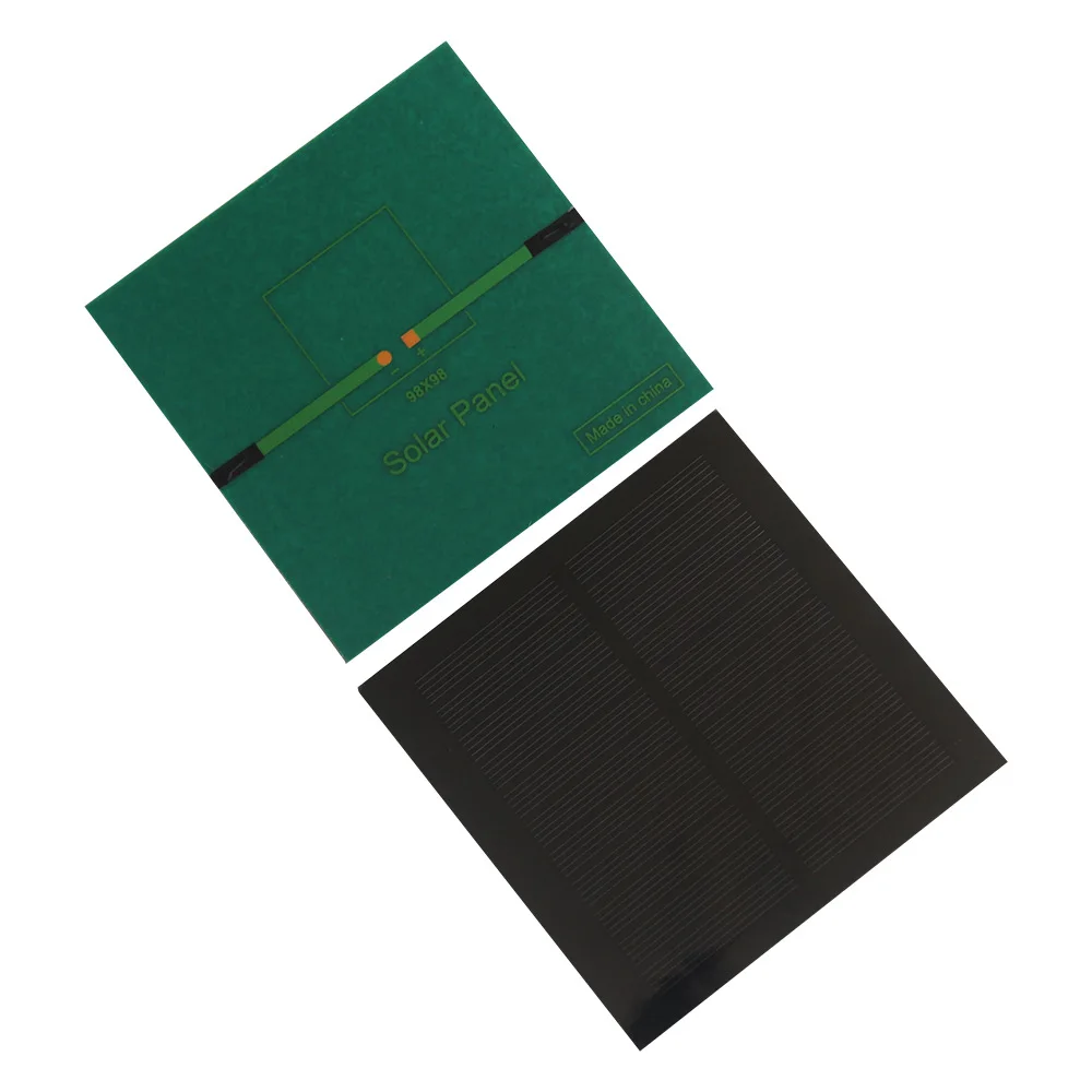 1,3 W 5,5 V kleine Solarpanels, monokristalline Solarzelle, quadratisches Solar-PV-Modul für DIY-Solarbeleuchtungssystem, Spielzeug, 98 x 98 mm – Detail 5