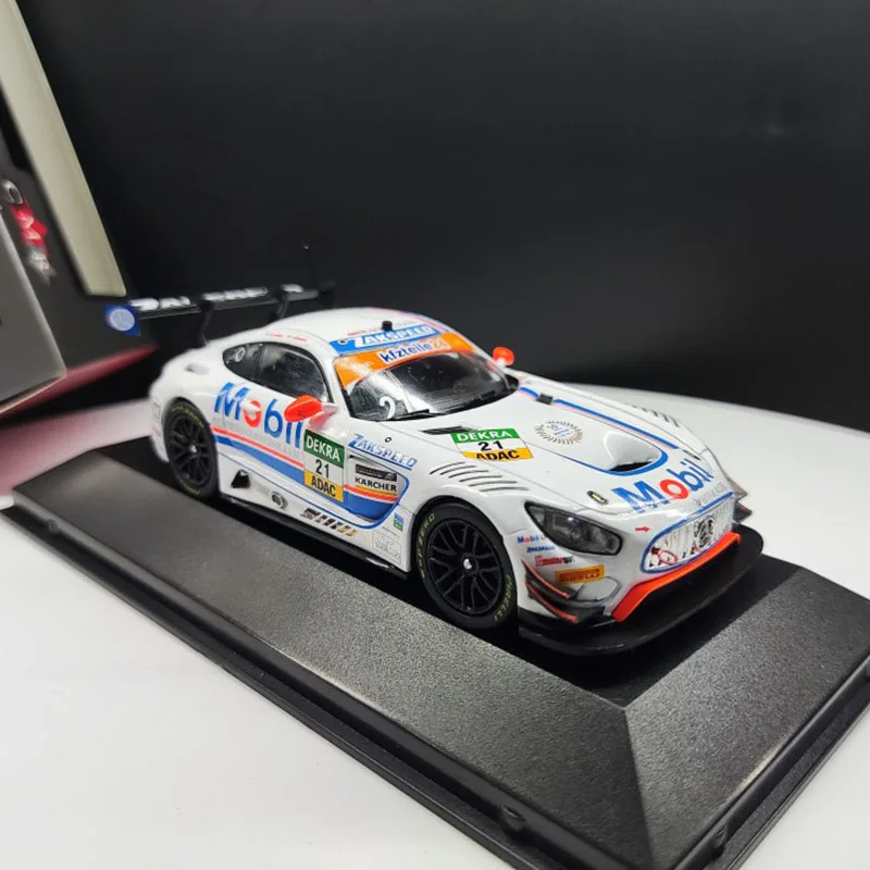 Diecast 1/43 สเกล Ixo Benz AMG GT3 21 # 2018 Racing รถสะสมของเล่นของขวัญของที่ระลึกจอแสดงผลเครื่องประดับ