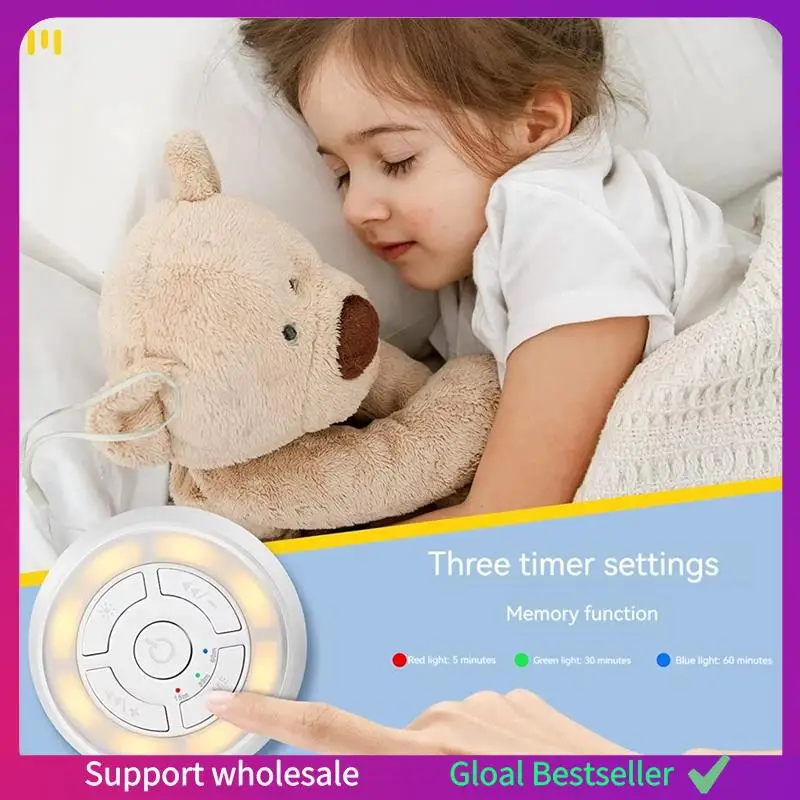 A38M Baby White Noise Machine USB Rechargeable Timed Shutdown Sleep Machine Baby Sleep Sound Player Timer Noise Player