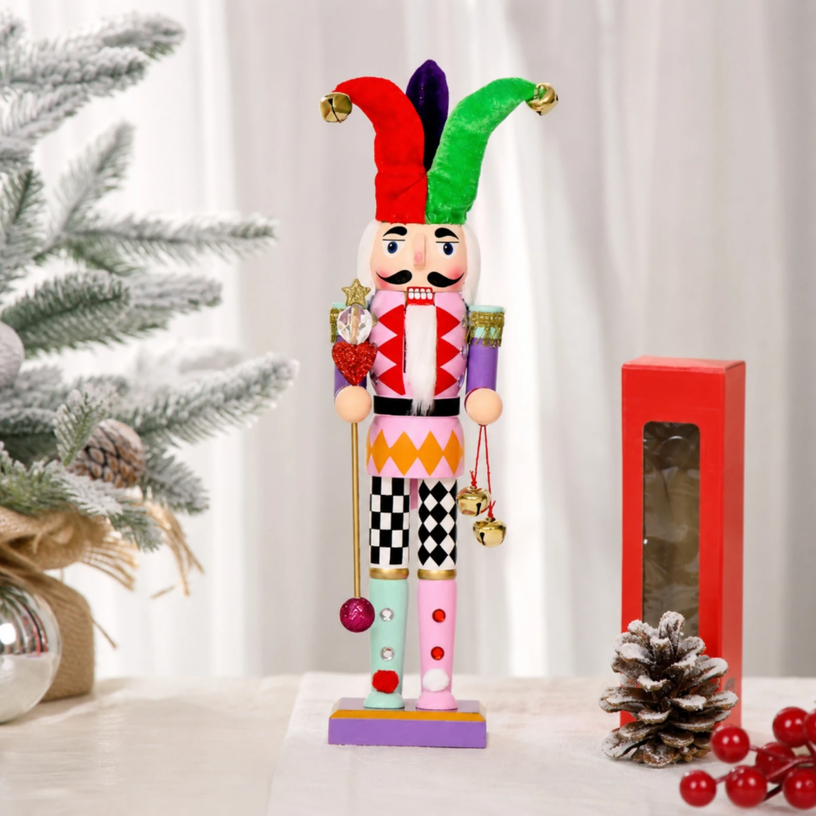 Деревянный Щелкунчик-Клоун, Де – обзор и цена Nutcracker Figurine