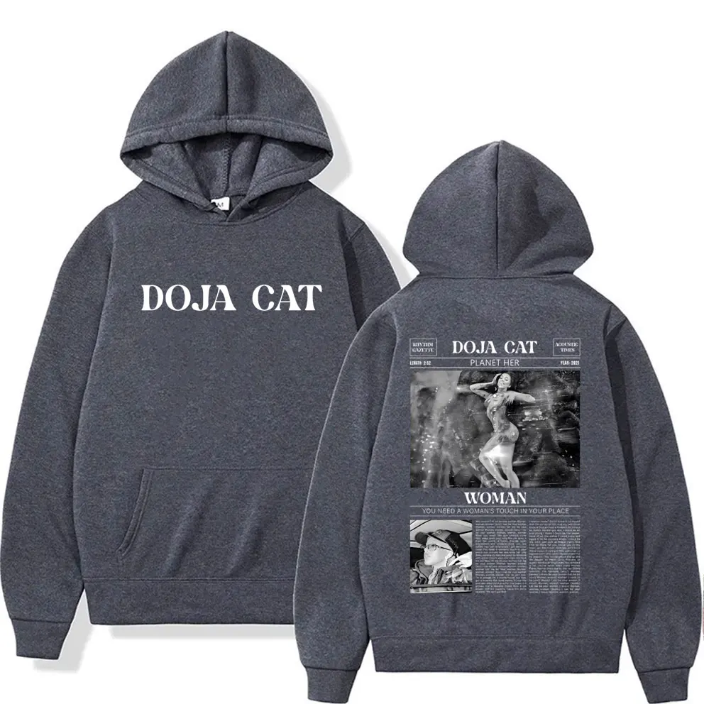 Best Famous Rapper Doja Cat Planet Her Double Sided Print Hoodie Male Oversized Pullover Men Women Fashion Hip Hop Trend Hoodies