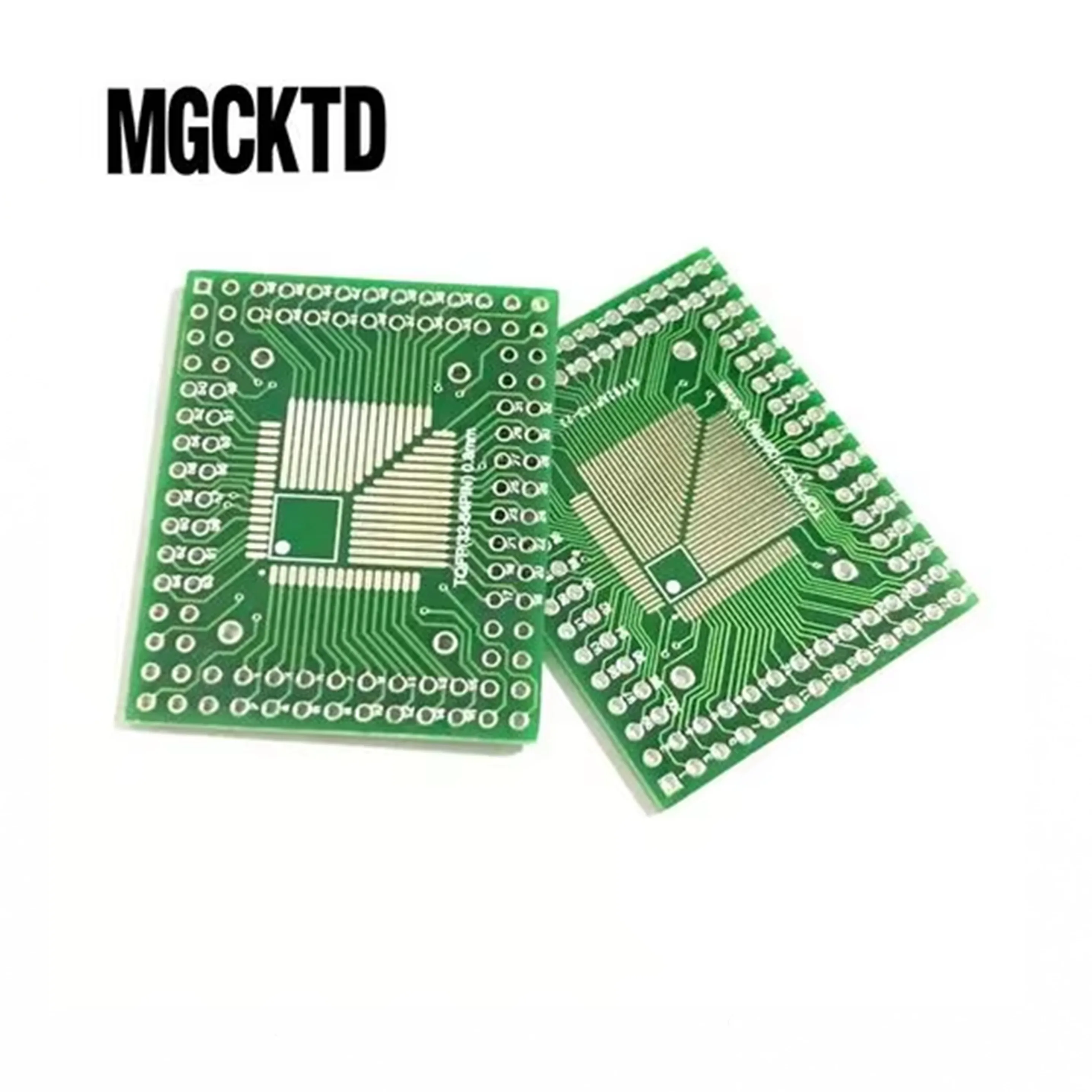 5PCS QFP/FQFP/LQFP TQFP32 / TQFP44 / TQFP64 / TQFP80 TQFP100 0.5MM 0.8MM IC adapter Socket / Adapter plate / PCB