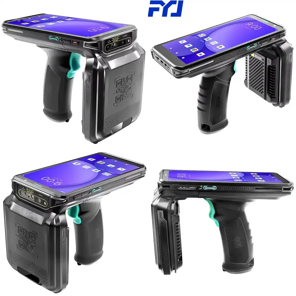 

FYJ F9826R UHF RFID Handheld Reader Snapdragon Octa Core 2.0 GHz 4 GB RAM 64 GB ROM 1D 2D Barcode Scanner Android RFID PDA