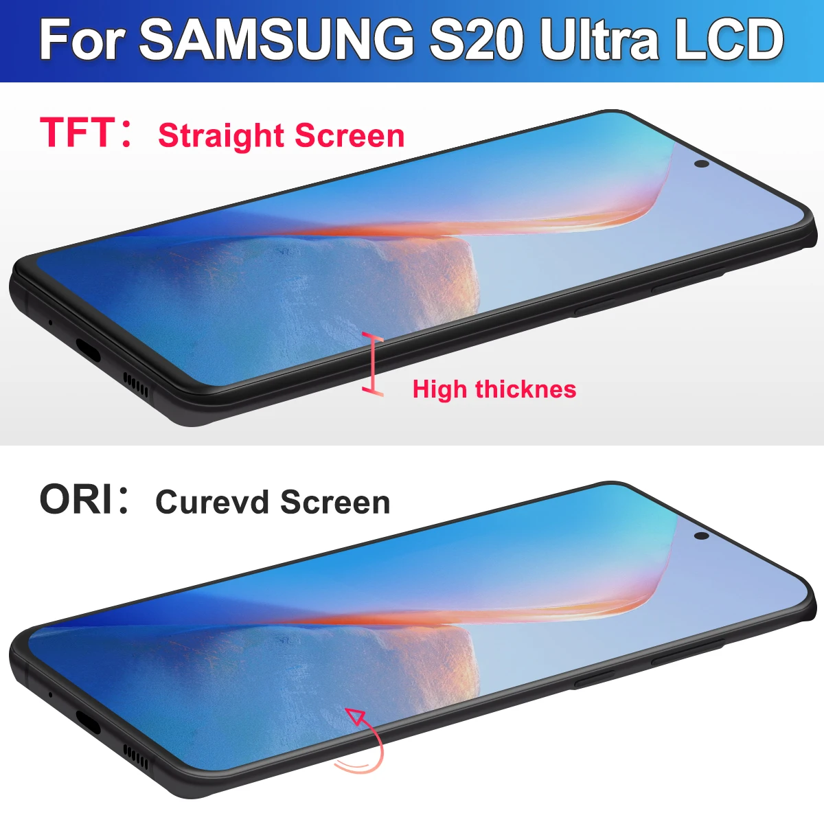 Новый TFT-дисплей samsung s20 ultra, ЖК-дисплей для Samsung S20 Ultra 5G дисплей G998 G988U, сменный сенсорный экран с цифровым преобразователем в