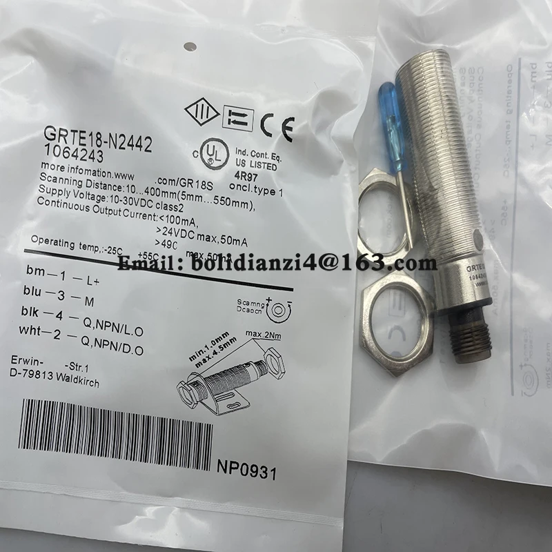 New sensor for photoelectric switch GRTE18-N2442 GRTE18-P2442 GRTE18-N2462 GRTE18-P2462 In stock