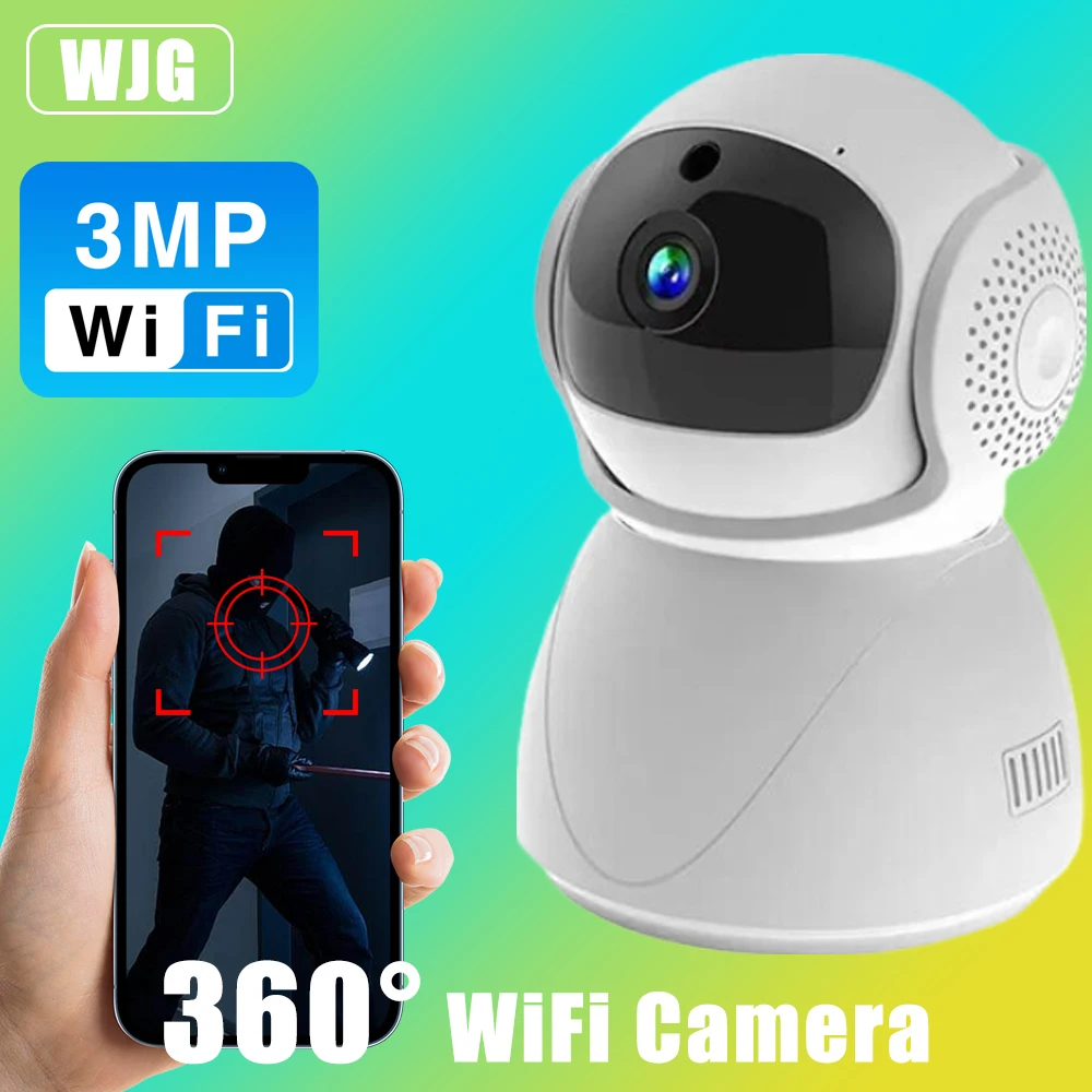 360°Camera wifi outdoor PTZ wifi camera with AI panoramic security camera HD night vision for home and bedroom surveillance