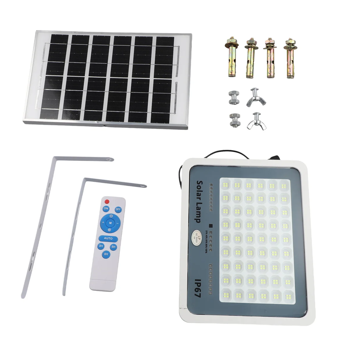 216 LED Solar Lamp Outdoor Courtyard Lighting Induction Street Light Waterproof Floodlight Ultra Brightness