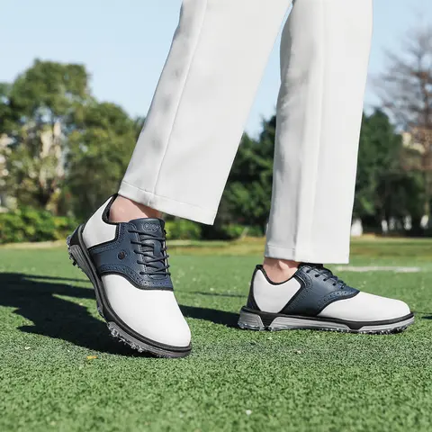 Golf Shoes Waterproof Golfer Sport Sneakers No Nails Golf Turf Sneakers Grass Golfing Comfortable Walking Footwear Light Man