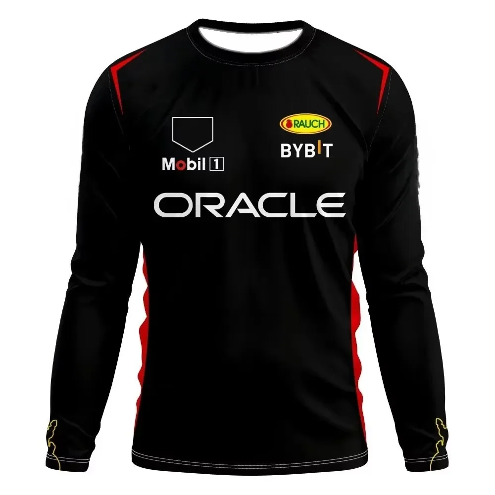 F1 Team Langarm-T-Shirt Edition Extra Large Herren-T-Shirt 2024 Team Checo 11 Fahrerbekleidung T-Shirt Familien-Set – Detail 6