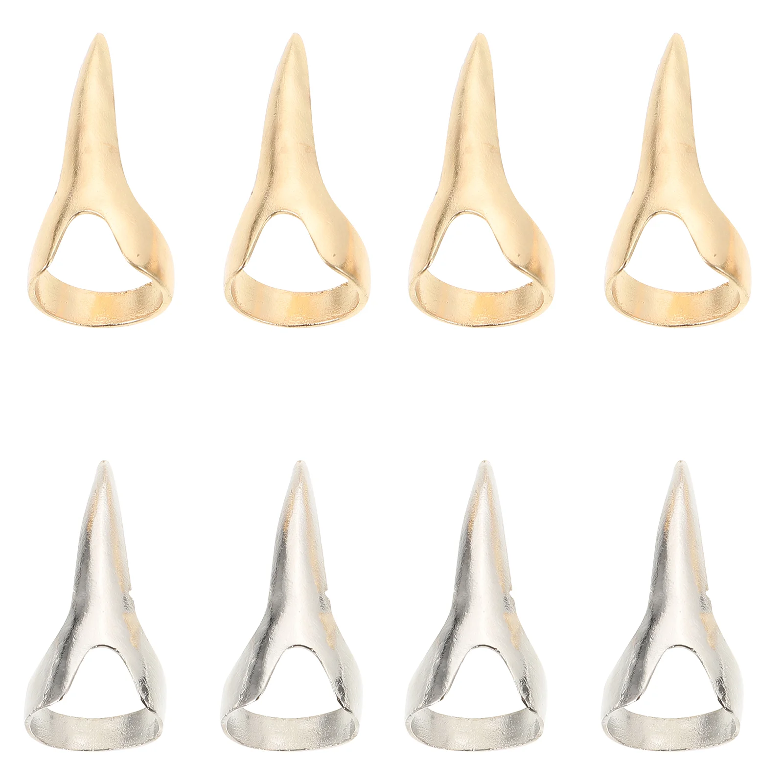

8 Pcs Halloween Ring Set Decor Spooky Nail Alloy Witch Finger Party Decors