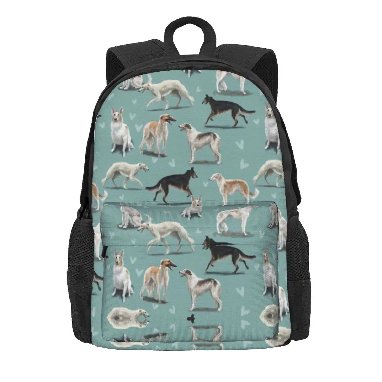 The Borzoi Hot Sale Schoolbag Backpack Fashion Bags Borzoi Russian Wolfhound Silken Windhound Galgo Sighthound Staghound