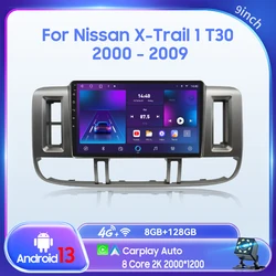 QSZN For Nissan X-Trail 1 T30 2000-2009 2 din Android 13.0 Car Radio Multimedia Video Player GPS Navigation 4G Carplay Head unit