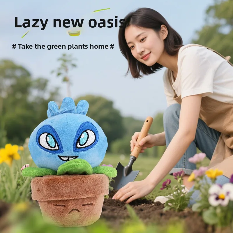 Piante Vs Zombies 2 Girasole Pisello Sparatutto Piante in vaso Peluche Bambola Giocattolo Cuscino Giocattolo Gioco Figure Morbido Cuscino Regali di compleanno per bambini