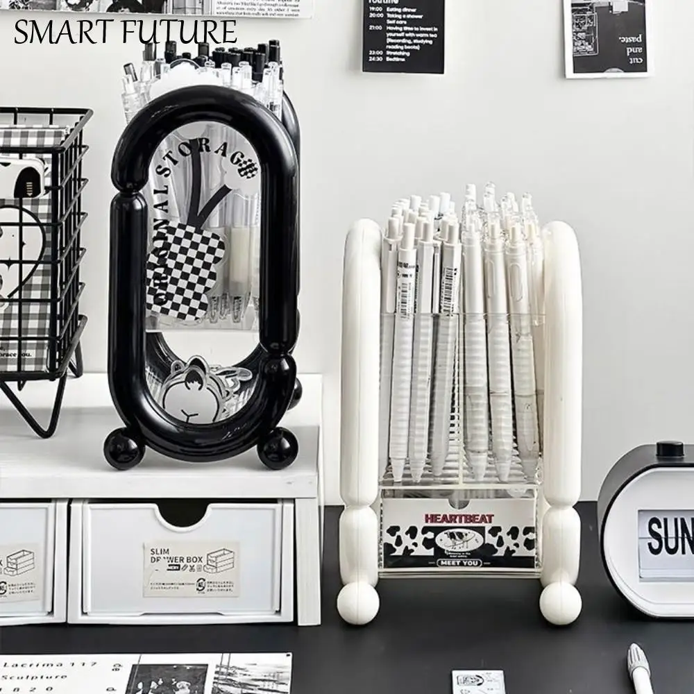 

Large Capacity Pen Holder Simple Multi-function Pen Storage Box Tabletop Storage Home Office Stationery Organizer Student
