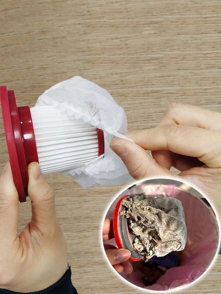 Élément filtrant pour aspirateur jetable, ensemble de 100 filtres universels pour la maison