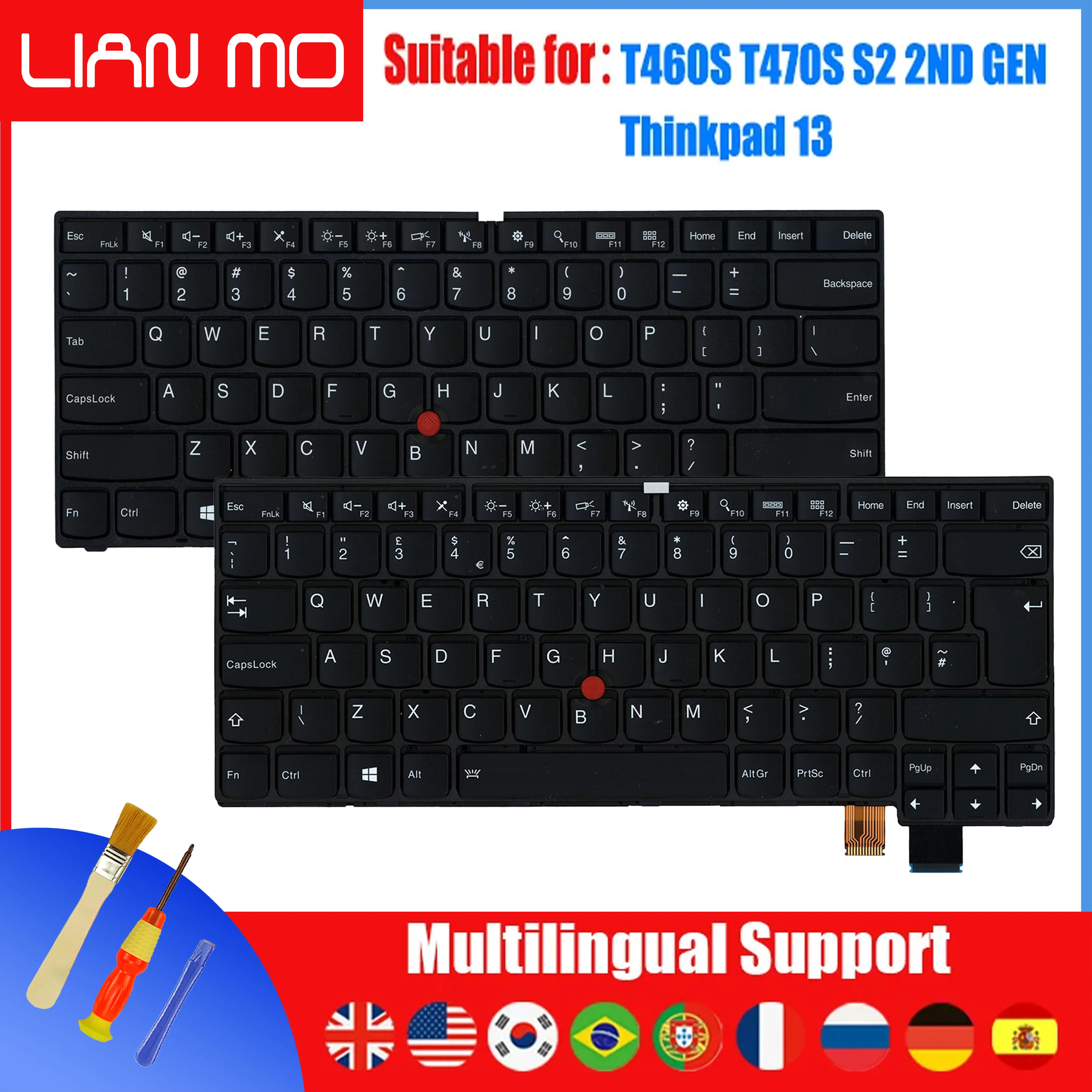 

Replacement Keyboard for Lenovo Thinkpad T470S