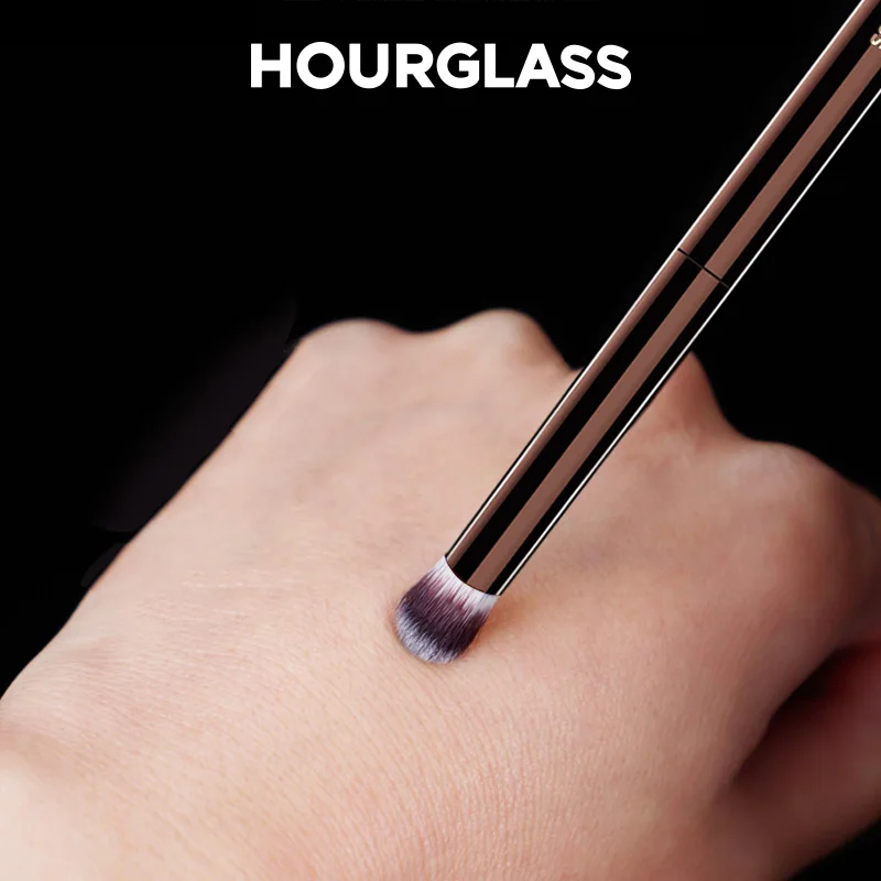 Hourglass-Pinceaux de maquillage, poudre, fond de teint, correcteur, fard à joues, bronzant, ombre à barrage, eye-blogueur, pinceau sculptant