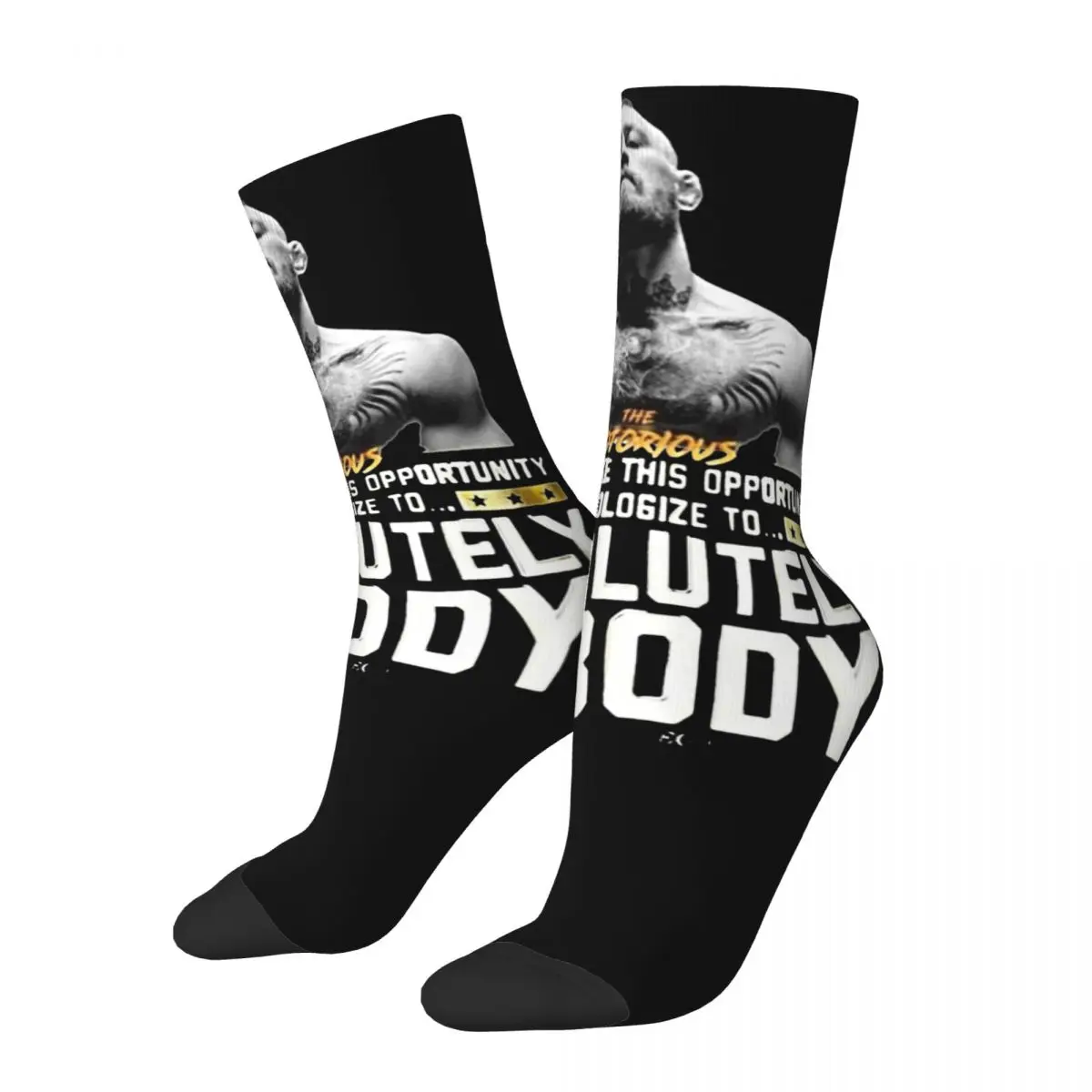 The Notorious Conor McGregor Outfits Men Women Socks Cozy High Quality Crew Socks Warm Little Small Gifts