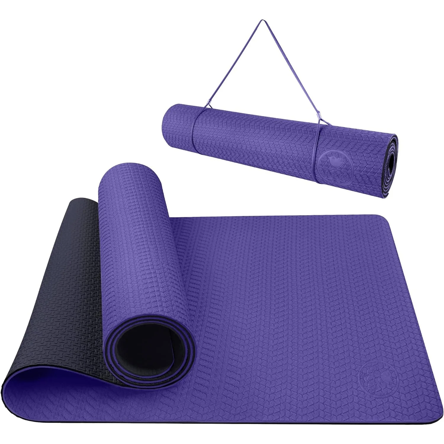 

IUGA Yoga Mat Non Slip Anti-tear Yoga Mats Eco Friendly Hot Yoga Mat Thick Workout & Exercise Mat for Pilates and Fitness