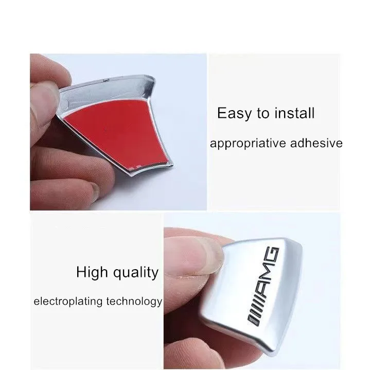 Car Steering Wheel Emblem Sticker Interior Badge Decoration for Mercedes benz W203 W204 W205 W176 W211 W212 W213 GLA GLC image 4