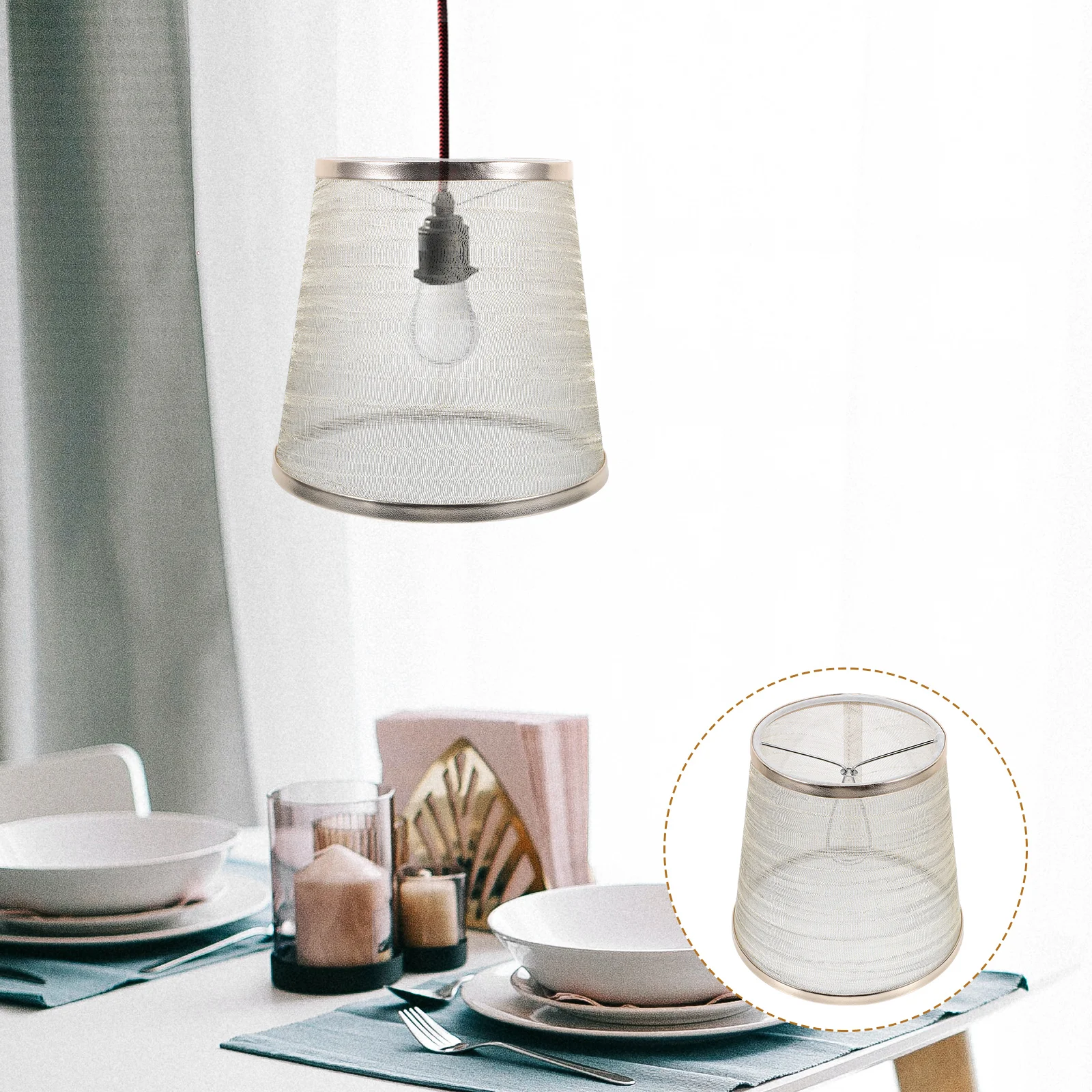 

Translucent Lamp Shade Cover Bedroom Living Room Decorative Light Shades Table Floor Desk Bedside Lamps Vintage Replacement