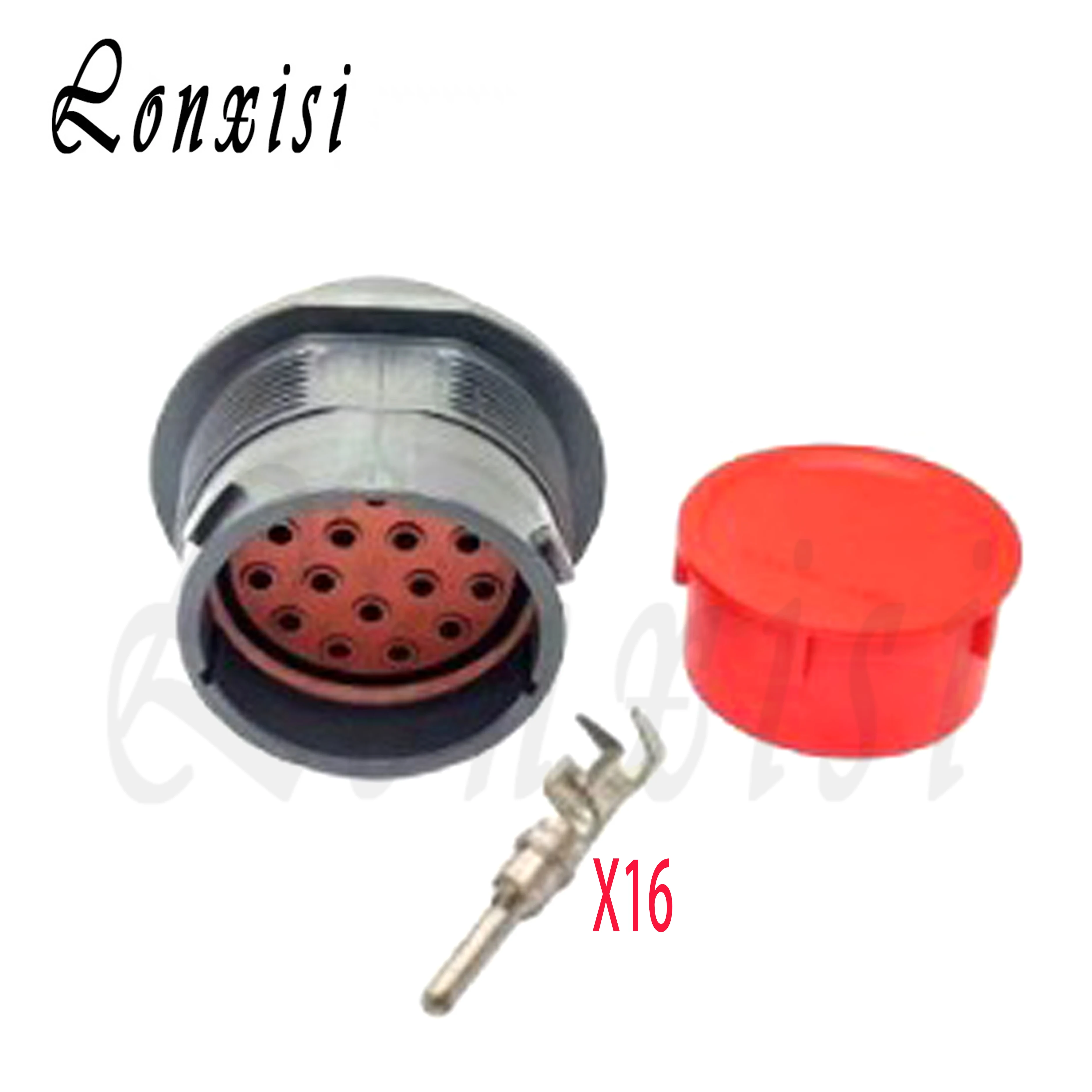 16pin HDP26-24-16SE HDP24-24-16PE Deutsch Waterproof Male Female Connector Automobile Agricultural Machine Heavy Truck Plug