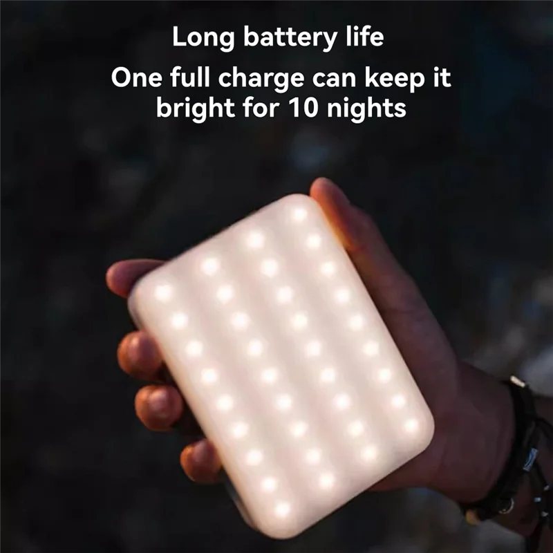 

NALFI-перезаряжаемый фонарь для кемпинга, портативный подвесной светильник для палатки, 4000 мАч, перезаряжаемый внешний аккумулятор, рабочий фонарь