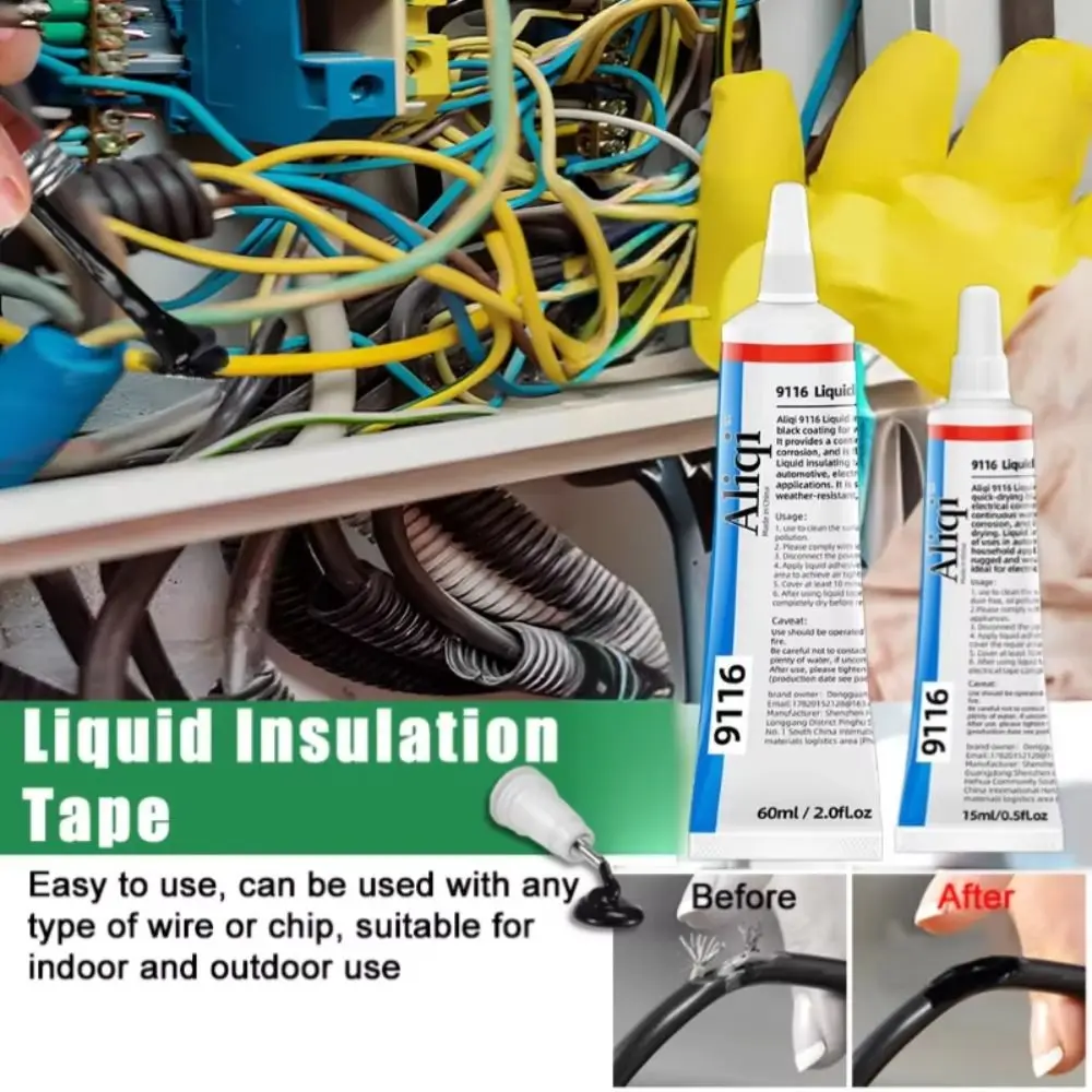 Durable Waterproof Liquid Electrical Tape Moisture-proof Strong Data Cable Glue Sealed Insulation Insulation Glue Home