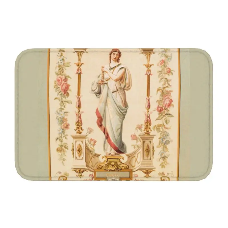 French Aubusson Antique Tapestry Front Floor Door Entrance Mats Indoor Europe Carpet Floral Kitchen Bath Doormat Carpet Rug