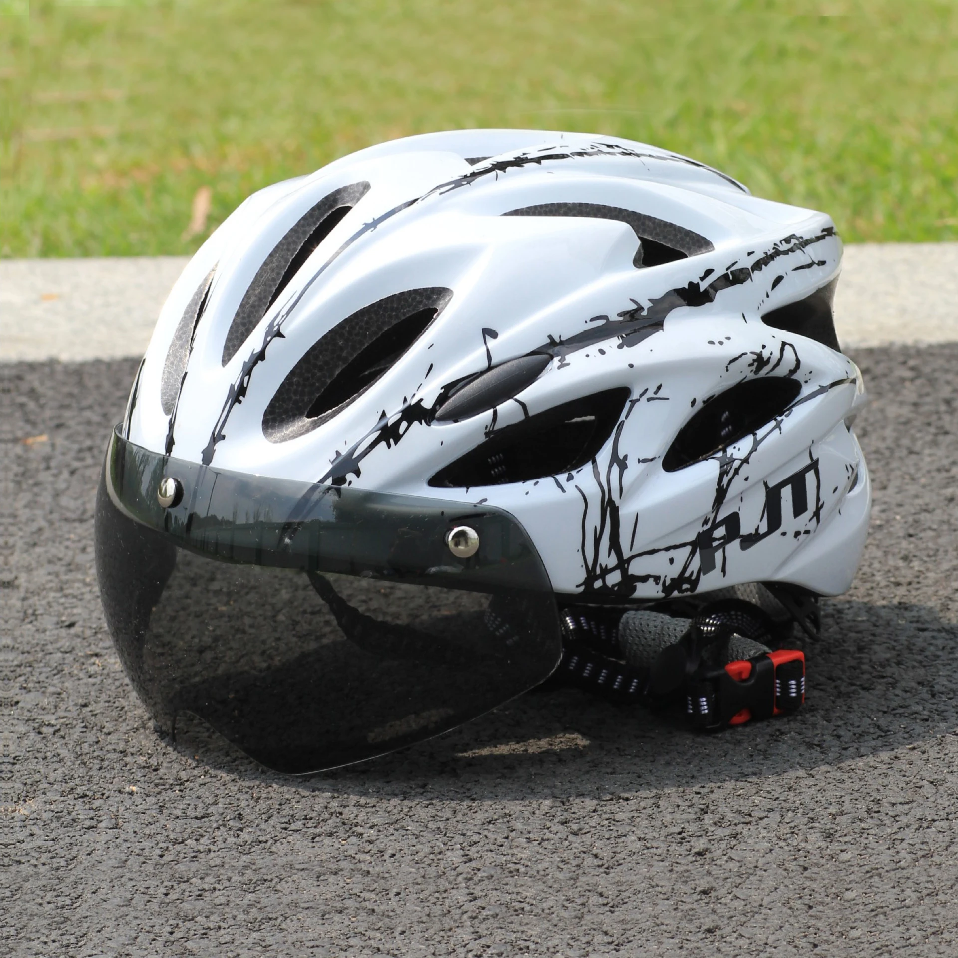PJT Ultralichte magnetische bril Fietshelm Lichtgewicht PC-shell en EPS-schuimconstructie Fietshelm MTB-fietshelm - afbeelding 1