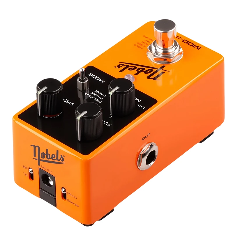دواسة تأثير تعديلات صغيرة من Nobels MOD-mini 3 Modulation Modelle Wachhlbarer True- Modern Buffered Bypass "Glow in the Dark"