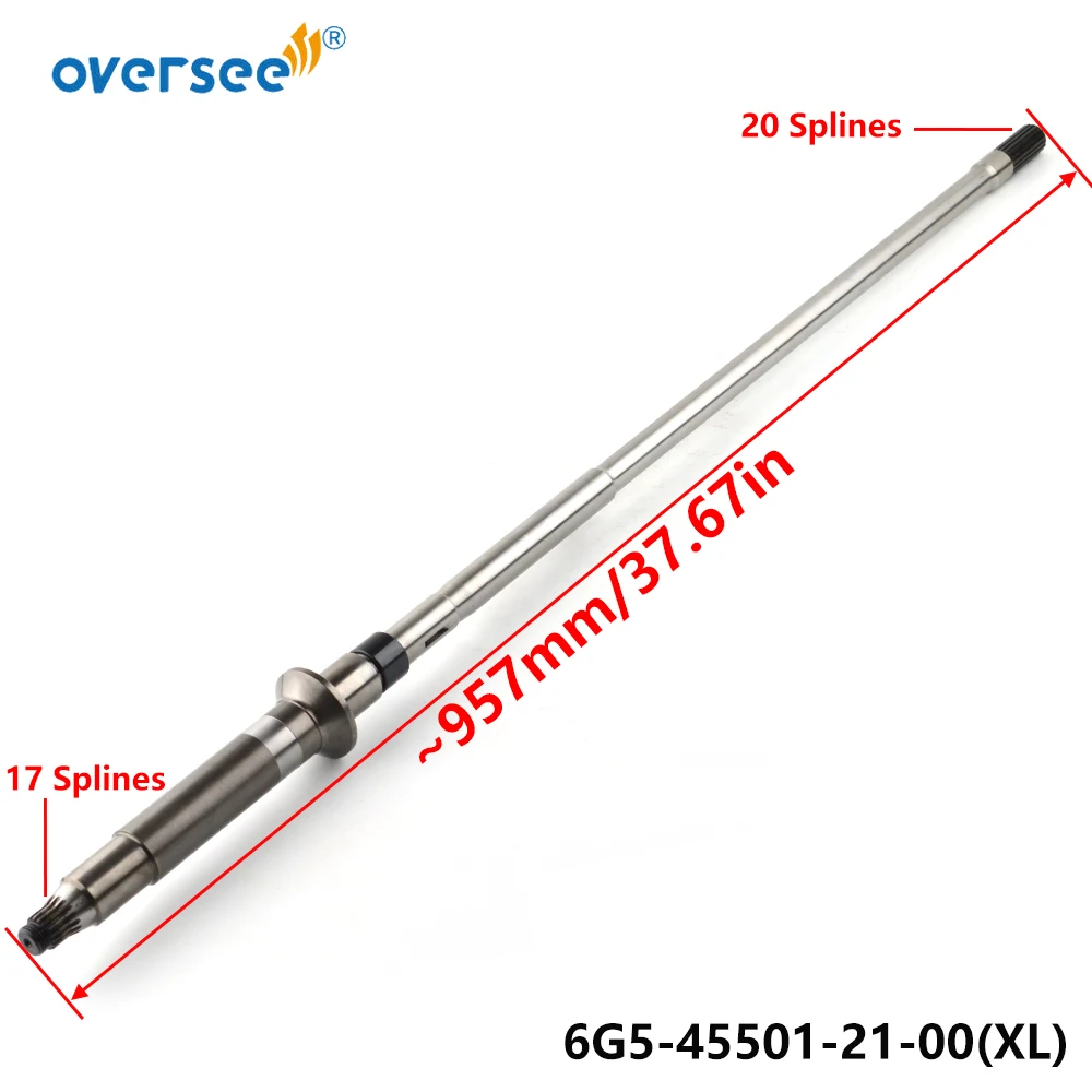 

6G5-45501-21 Driveshaft XL for Yamaha 150HP-225HP 2-Stroke Outboard Engine Drive Shaft 6G5-45501-21-00