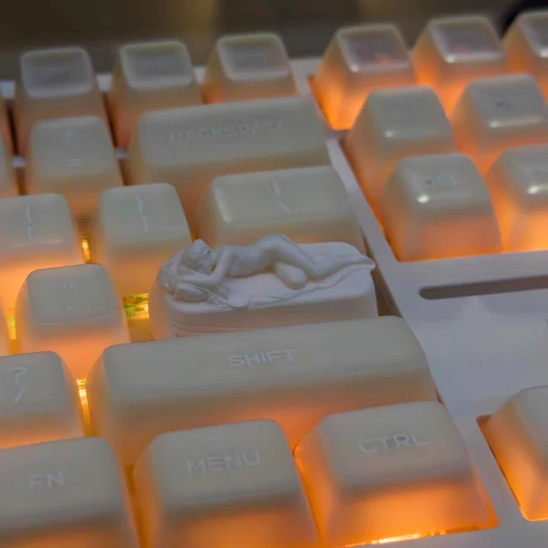Ancient Greek Sculpture Sleeping Beauty Keycaps with Personalized Resin Keycaps for Mechanical Keyboard MX Axis Creative Gift