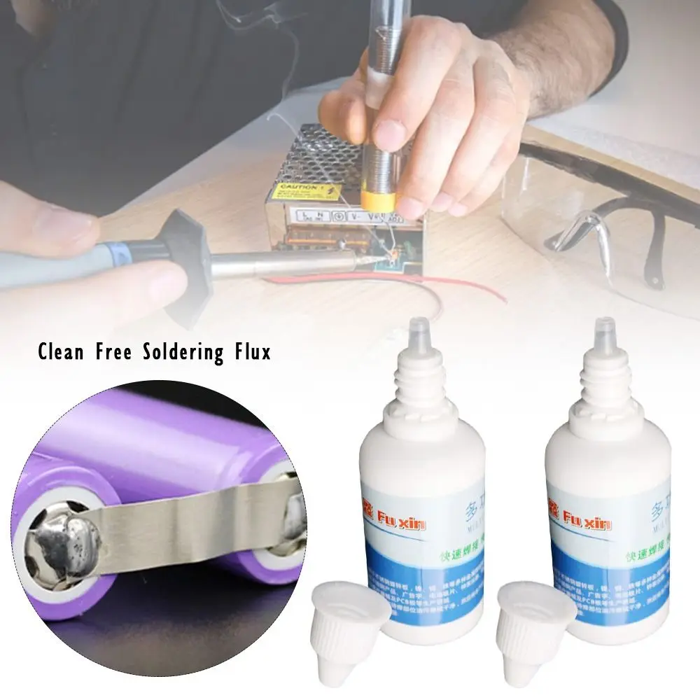 

50ml Stainless Steel Flux Battery Electrode Soldering Quick Repair Strong Solder Flux Soldering Flux Liquid