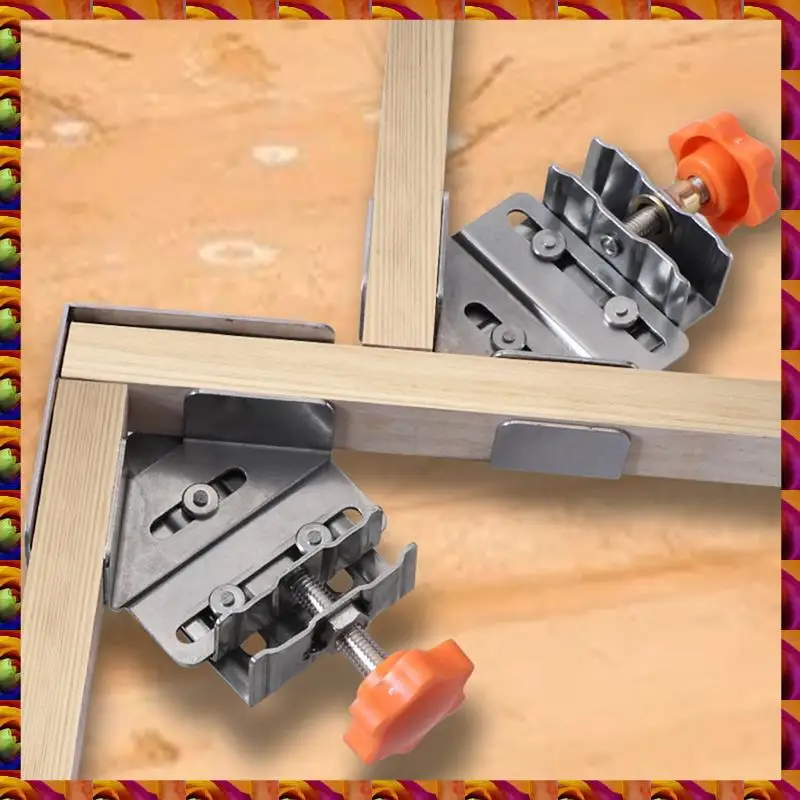 

Open Type Right Angle Clamp Woodworking Right Angle Splicing Quick Clamp Locator Engineering Woodworking DIY Durable