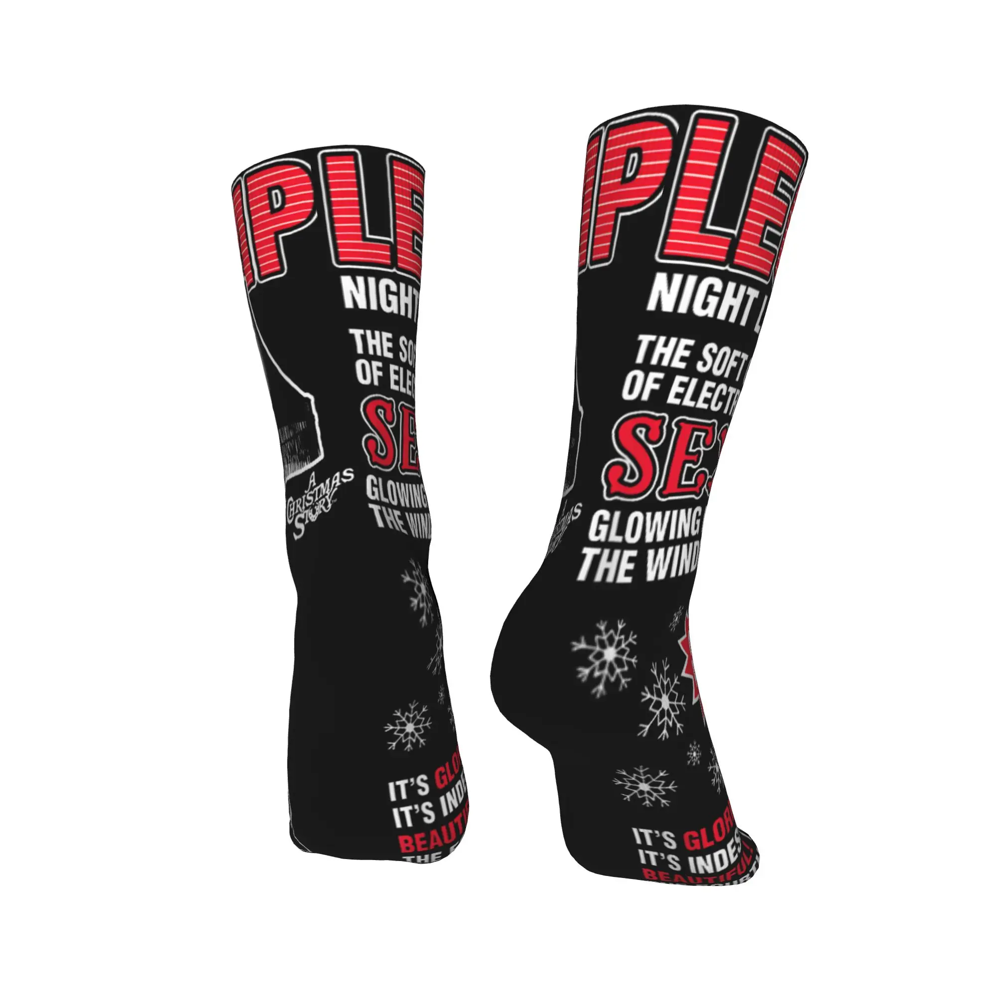 قصة عيد الميلاد الساق مصباح الإعلان مضحك عطلة الجوارب جوارب مضحكة الشتاء عدم الانزلاق الرجال الجوارب الجوارب الناعمة #4