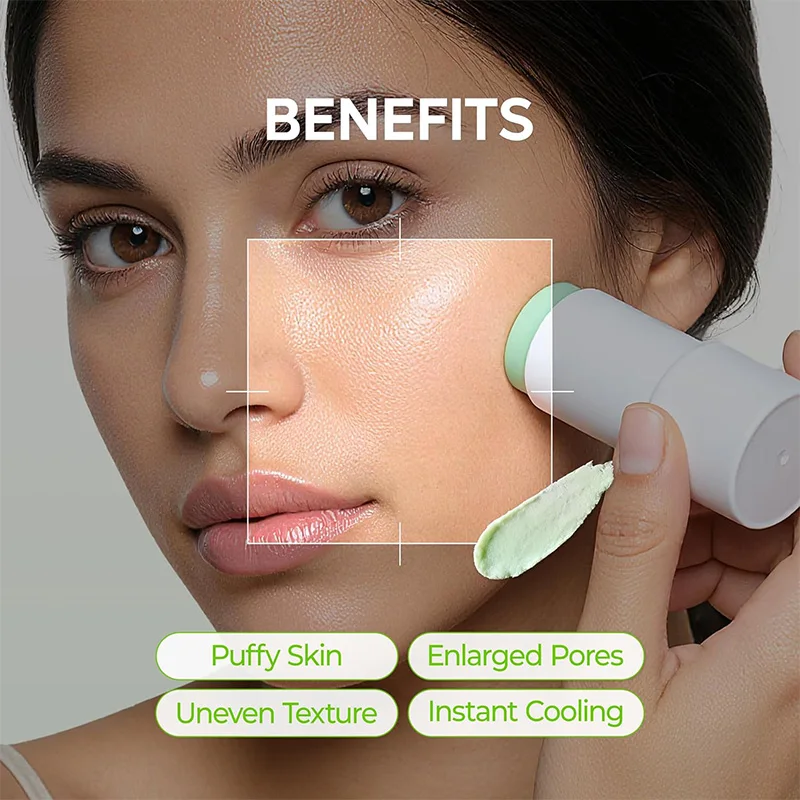 Pore Relief Multi Balm Stick Cooling Face Balm Cream for Enlarged Pores Moisturizing With Cactus Extract Korean Skincare